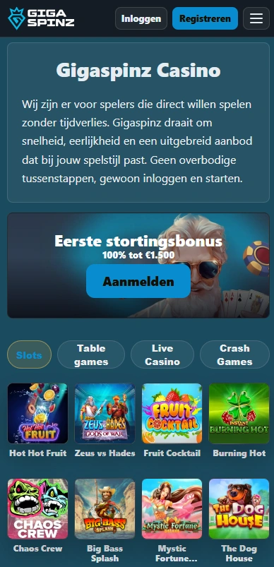GigaSpinz Casino App